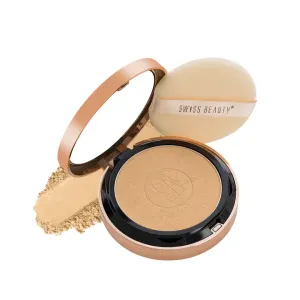 Swiss Beauty Silky & Smooth Oil Control Pressed Powder Compact with SPF 15- 04 Natural Beige